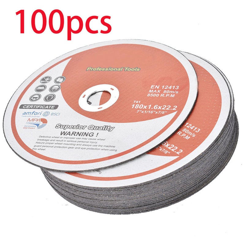 findmall 100 Pack 7" x1/16 x7/8" Cut-Off Wheel - Metal & Stainless Steel Cutting Discs - Image 5